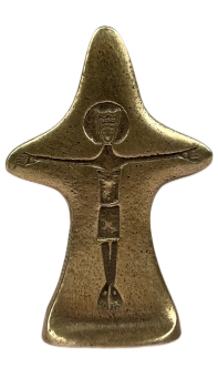 Bronze/Standkreuz Handschmeichler 65 x 45 mm